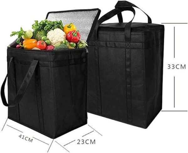 Cool Bag 30L Large Cooler Bag Thermal Food Delivery Bag Insulated Picnic Lunch Bag Foldable Cool Box for Camping BBQ Shopping - Image 3